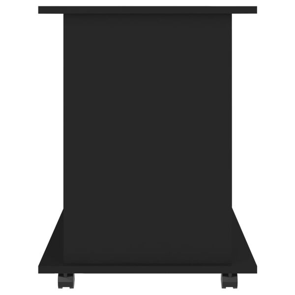 vidaXL Ντουλάπι Τροχήλατο Μαύρο 60 x 45 x 60 εκ. από Επεξ. Ξύλο