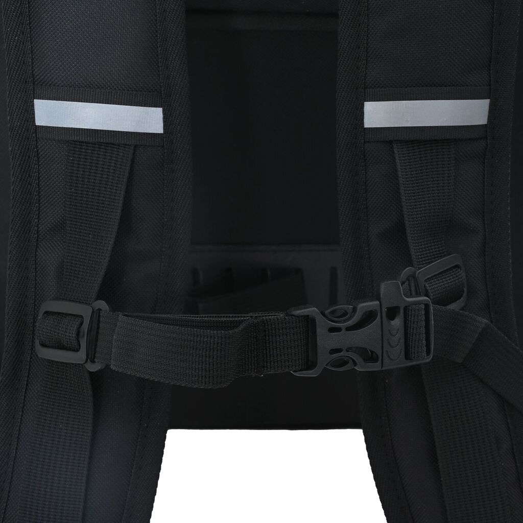 vidaXL Τσάντα Ποδηλάτου για Ρακέτα 25 L Μαύρη 33x16x48 εκ.