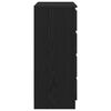 vidaXL Συρταριέρα με Συρτάρια Μαύρη βελανιδιά 71x35x84 εκ. Επεξ. Ξύλο