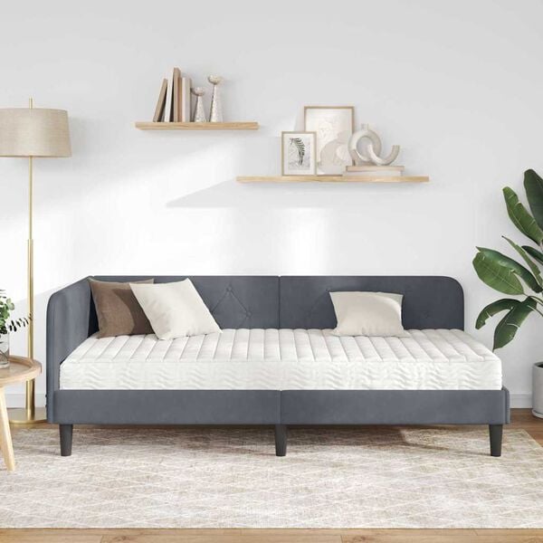 vidaXL &Kappa;&rho;&epsilon;&beta;ά&tau;&iota; &Gamma;&omega;&nu;ί&alpha;&sigmaf; &mu;&epsilon; &sigma;&tau;&rho;ώ&mu;&alpha; &Sigma;&kappa;&omicron;ύ&rho;&omicron; &Gamma;&kappa;&rho;&iota; 90 x 200 cm &Beta;&epsilon;&lambda;&omicron;ύ&delta;&omicron;