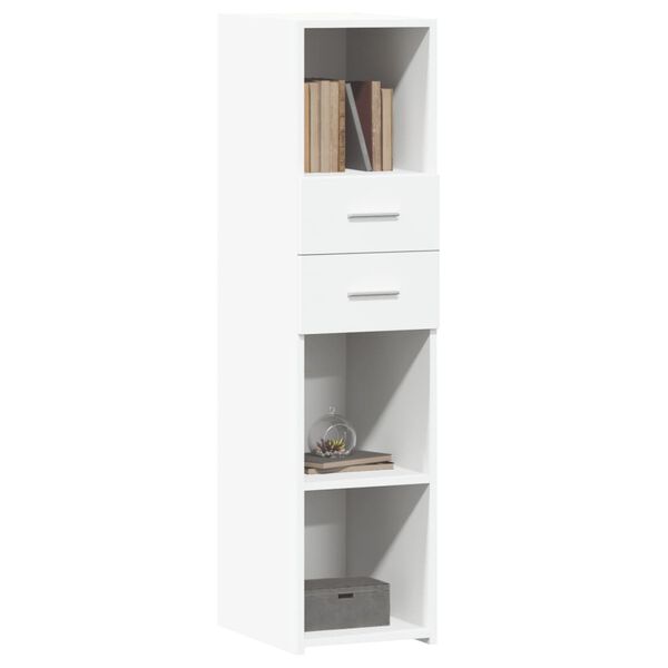 vidaXL Ντουλάπι Λευκό 30x42,5x124 εκ. από Επεξεργασμένο Ξύλο