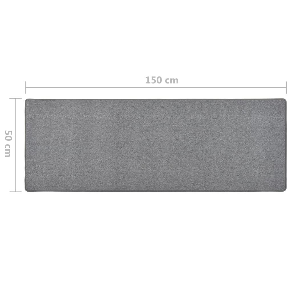 vidaXL Χαλί Διάδρομος Σκούρο Γκρι 50 x 150 εκ.