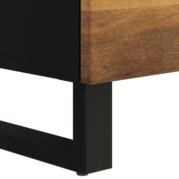 vidaXL Έπιπλο Τηλεόρασης 100x33x46 εκ. Μασίφ Ξύλο Μάνγκο & Επεξ. Ξύλο