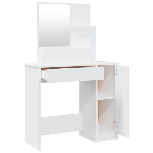 vidaXL Μπουντουάρ Σετ Σετ Λευκό 86,5 x 35 x 136 εκ.