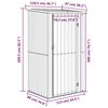 vidaXL Αποθήκη Κήπου Ανθρακί 118,5x97x209,5 εκ. Γαλβανισμένο Ατσάλι