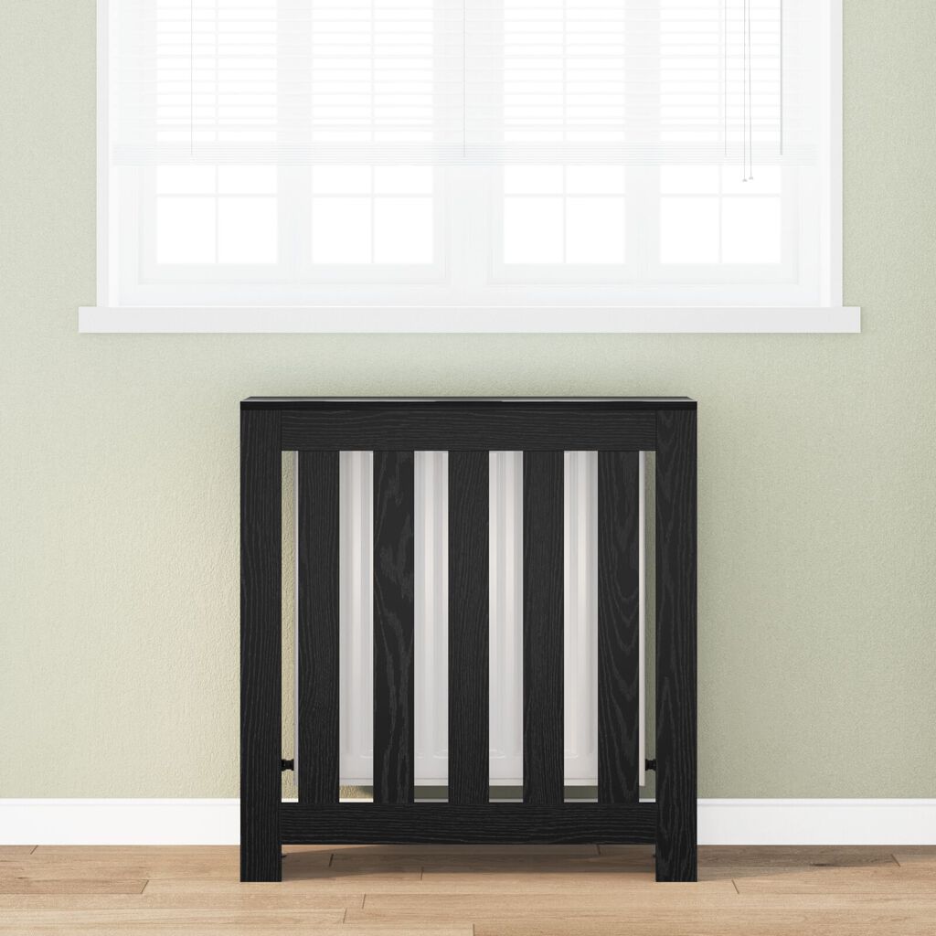 vidaXL Καλύμμα καυστήρα Μαύρη Δρυ 78x20x82 εκ. Επεξεργασμένο ξύλο