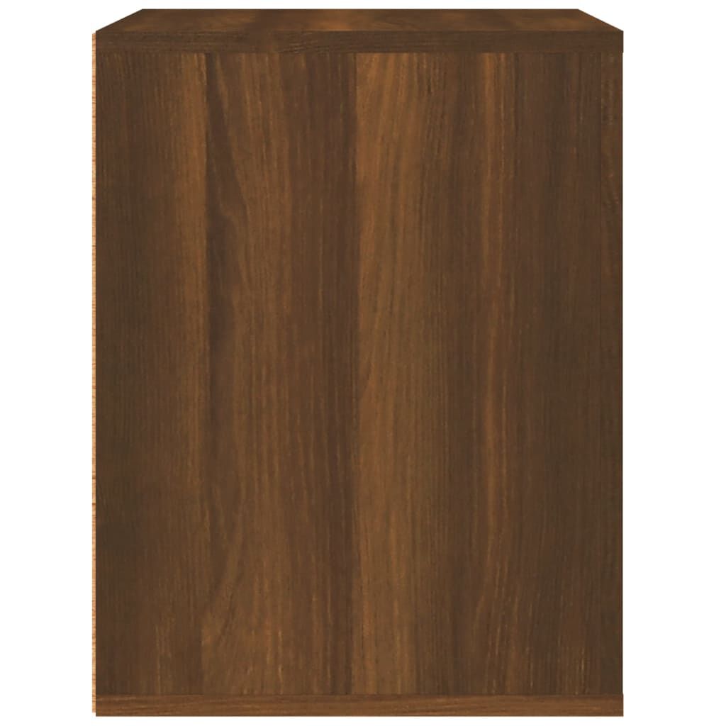 vidaXL Κομοδίνο Επιτοίχιο Καφέ Δρυς 50x36x47 εκ.