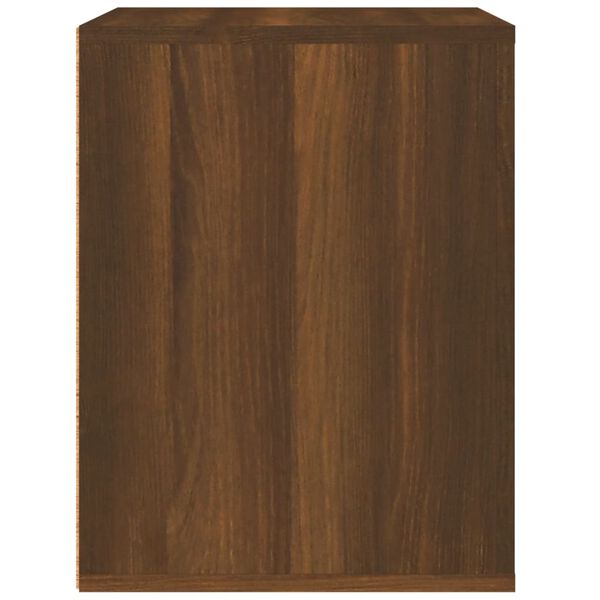 vidaXL Κομοδίνο Επιτοίχιο Καφέ Δρυς 50x36x47 εκ.