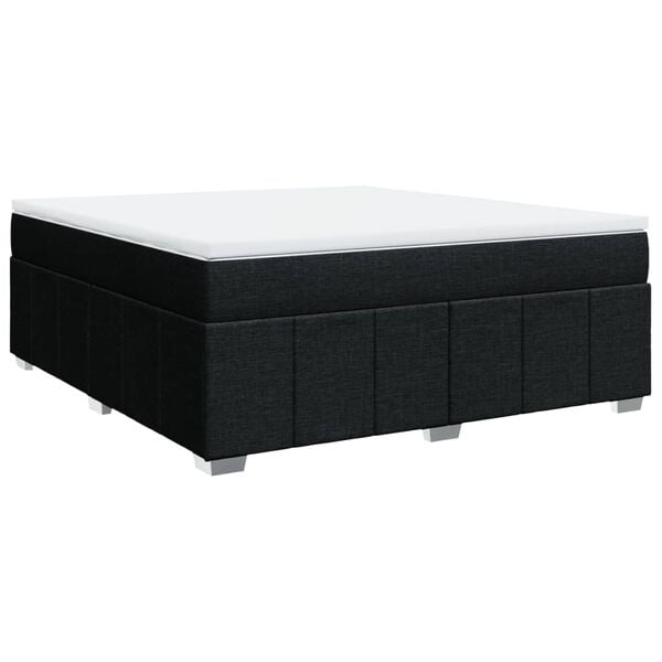 vidaXL &Kappa;&rho;&epsilon;&beta;ά&tau;&iota; Boxspring &mu;&epsilon; &Sigma;&tau;&rho;ώ&mu;&alpha; &Mu;&alpha;ύ&rho;&omicron; 180x200 &epsilon;&kappa;. &Upsilon;&phi;&alpha;&sigma;&mu;ά&tau;&iota;&nu;&omicron;