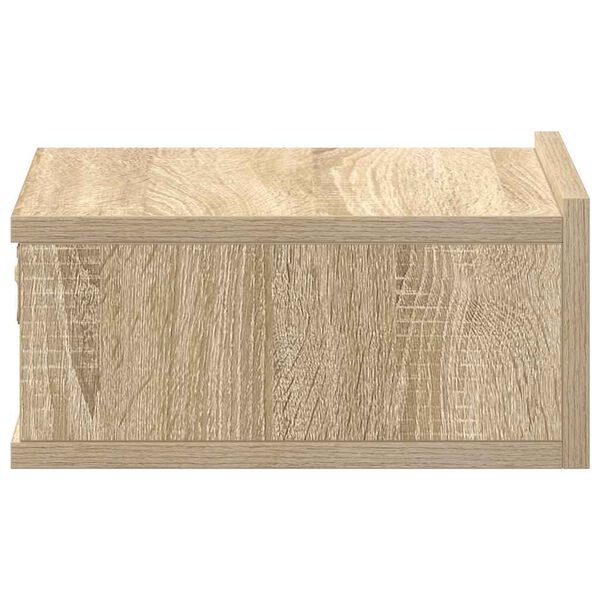 vidaXL Κομοδίνα Κρεμαστά 2 τεμ. Sonoma Δρυς 40x30x15εκ. από Επεξ. Ξύλο