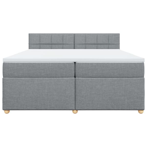 vidaXL &Kappa;&rho;&epsilon;&beta;ά&tau;&iota; Boxspring &mu;&epsilon; &Sigma;&tau;&rho;ώ&mu;&alpha; &Alpha;&nu;&omicron;&iota;&chi;&tau;ό &Gamma;&kappa;&rho;&iota; 200x200 &epsilon;&kappa;. &Upsilon;&phi;&alpha;&sigma;&mu;ά&tau;&iota;&nu;&omicron;