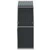 vidaXL Ξυλοθήκη Ανθρακί 120x45x140 εκ. από Γαλβανισμένο Ατσάλι