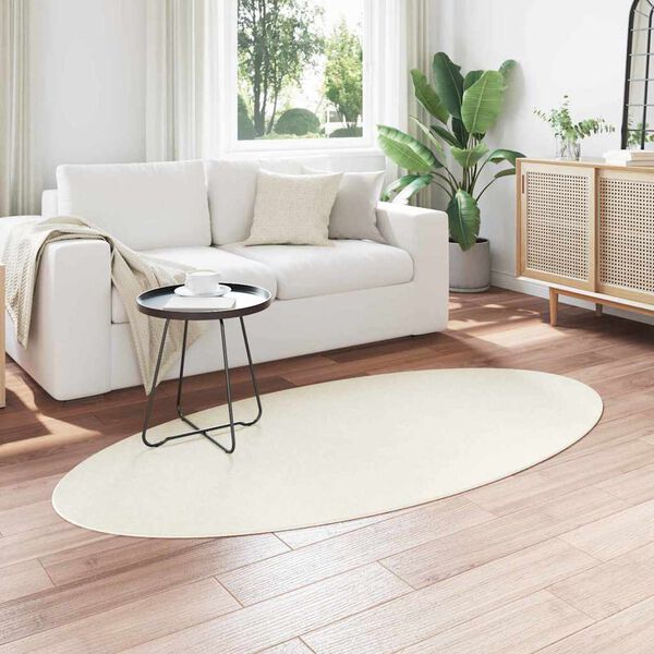 vidaXL Χαλί HUARTE Κρεμ 100 x 200 cm Πολυεστέρας