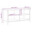 vidaXL Έπιπλο Τηλεόρασης Sonoma Δρυς 100x40x50 εκ. Επεξ. Ξύλο