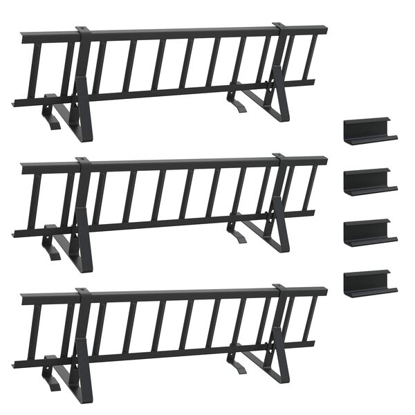 vidaXL &Phi;&rho;&omicron;&upsilon;&rho;ό&sigmaf; &chi;&iota;&omicron;&nu;&iota;&omicron;ύ &omicron;&rho;&omicron;&phi;ή&sigmaf; &Mu;&alpha;ύ&rho;&omicron; 300 x 29,5 x 34,5 &epsilon;&kappa;. &Alpha;&tau;&sigma;ά&lambda;&iota;