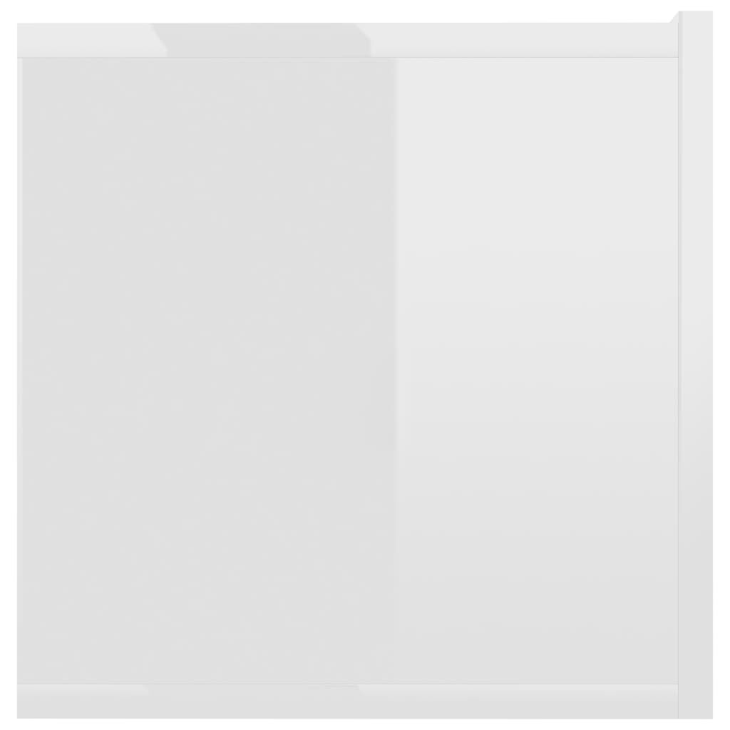 vidaXL Έπιπλο Τηλεόρασης Γυαλιστερό Λευκό 120x30x30 εκ. από Επεξ. Ξύλο