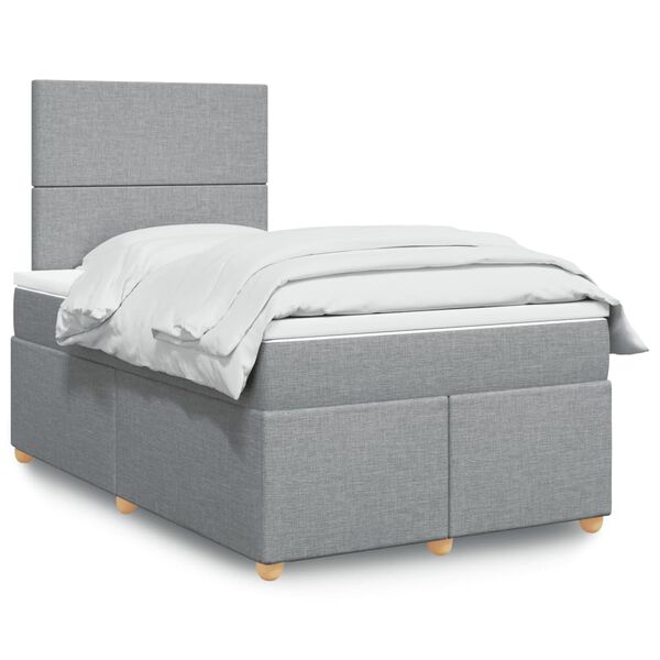 vidaXL &Kappa;&rho;&epsilon;&beta;ά&tau;&iota; Boxspring &mu;&epsilon; &Sigma;&tau;&rho;ώ&mu;&alpha; &Alpha;&nu;&omicron;&iota;&chi;&tau;ό &Gamma;&kappa;&rho;&iota; 120x190 &epsilon;&kappa;. &Upsilon;&phi;&alpha;&sigma;&mu;ά&tau;&iota;&nu;&omicron;