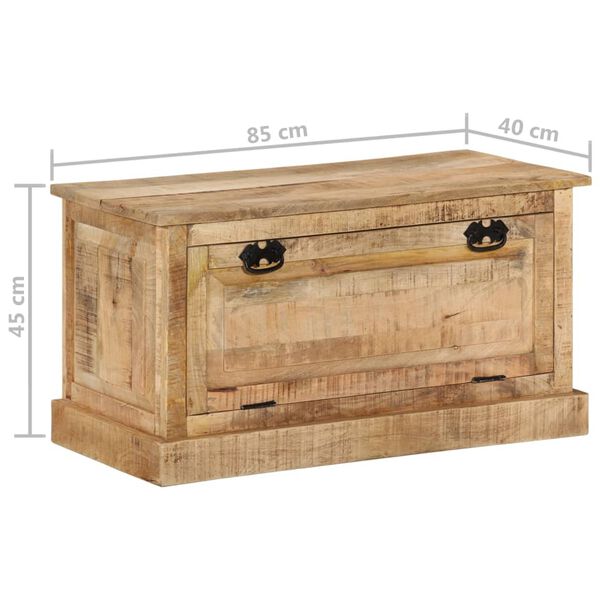 vidaXL Παπουτσοθήκη 85 x 40 x 45 εκ. από Μασίφ Ξύλο Μάνγκο