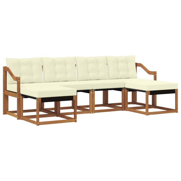 vidaXL &Sigma;&epsilon;&iota;&rho;ά &Kappa;&alpha;&nu;&alpha;&pi;έ &Epsilon;&xi;&omega;&tau;&epsilon;&rho;&iota;&kappa;&omicron;ύ &mu;&epsilon; &mu;&alpha;&xi;&iota;&lambda;ά&rho;&iota; 6 pcs &Phi;&upsilon;&sigma;&iota;&kappa;ό &kappa;&alpha;&iota; &Kappa;&rho;έ&mu;&alpha;