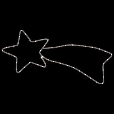 vidaXL Χριστουγεννιάτικη Φιγούρα Κομήτης με 48 LED Θερμό Λευκό 65x28εκ