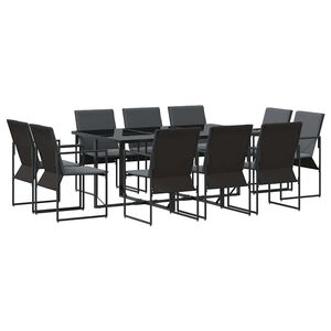 vidaXL &Sigma;έ&tau; &phi;&alpha;&gamma;&eta;&tau;&omicron;ύ &gamma;&iota;&alpha; &kappa;ή&pi;&omicron; 11 pcs &Mu;&alpha;ύ&rho;&omicron; &Alpha;&tau;&sigma;ά&lambda;&iota;