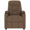 vidaXL Πολυθρόνα Μασάζ Καφέ Υφασμάτινη