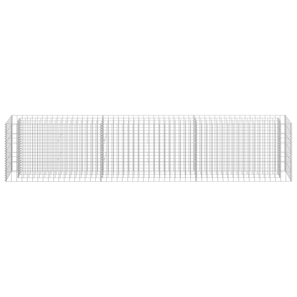 vidaXL Συρματοκιβώτιο-Γλάστρα Υπερυψωμένη 270x30x60 εκ. Γαλβ. Χάλυβας