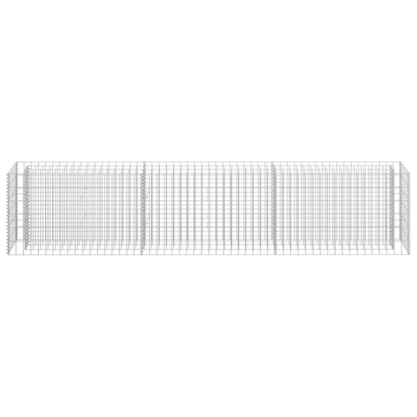 vidaXL Συρματοκιβώτιο-Γλάστρα Υπερυψωμένη 270x30x60 εκ. Γαλβ. Χάλυβας