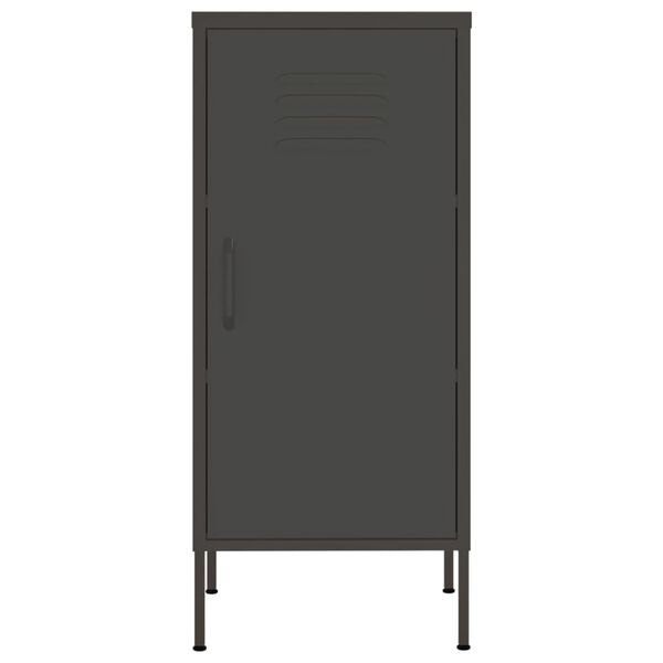 vidaXL Ντουλάπι Αποθήκευσης Ανθρακί 42,5x35x101,5 εκ. από Ατσάλι