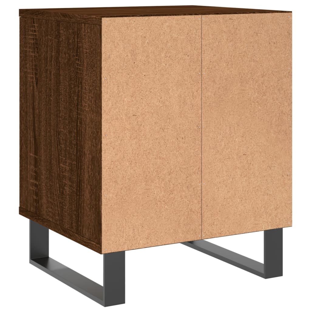 vidaXL Κομοδίνο Καφέ Δρυς 40 x 35 x 50 εκ. από Επεξεργασμένο Ξύλο