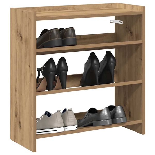 Ράφι παπουτσιών vidaXL Artisan Oak 60x25x62 cm Κατασκευασμένο ξύλο