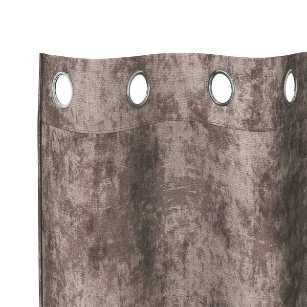 vidaXL Κουρτίνα με κουρτίνες 2 pcs Καπουτσίνο 225 x 140 εκ. Βελούδο