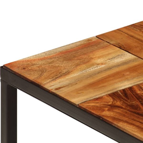 vidaXL Τραπεζάκι Σαλονιού 110x60x40 εκ. Μασίφ Ξύλο Ακακίας & Ατσάλι