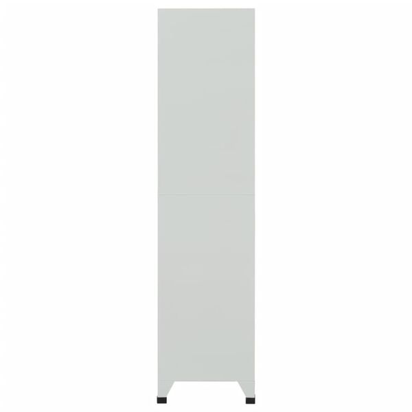 vidaXL Φοριαμός Γκρι 90x45x180 εκ. από Ατσάλι με 6 Τμήματα