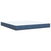 vidaXL Κρεβάτι Boxspring με Στρώμα Μπλε 180x200 εκ. Βελούδινο
