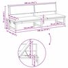 vidaXL Ξαπλώστρα με μαξιλάρι Καφέ 200 x 57 x 75εκ Μασίφ ξύλο ακακίας