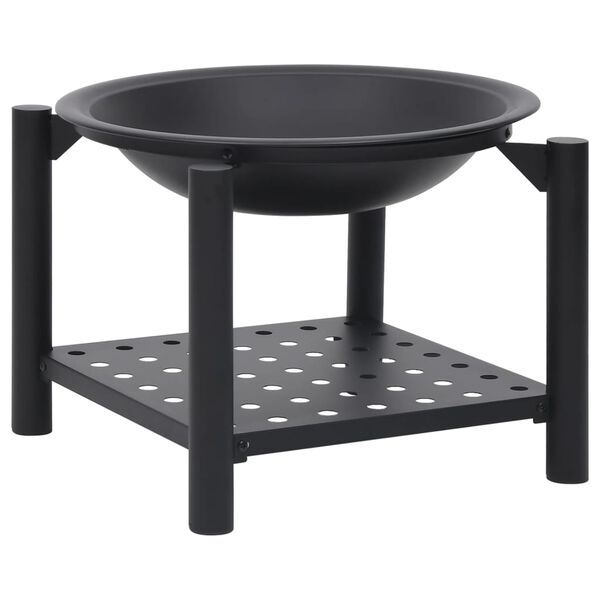 vidaXL Τζάκι Εξωτερικού Χώρου 54 x 54 x 55 εκ. Ατσάλινο με Σκαλιστήρι