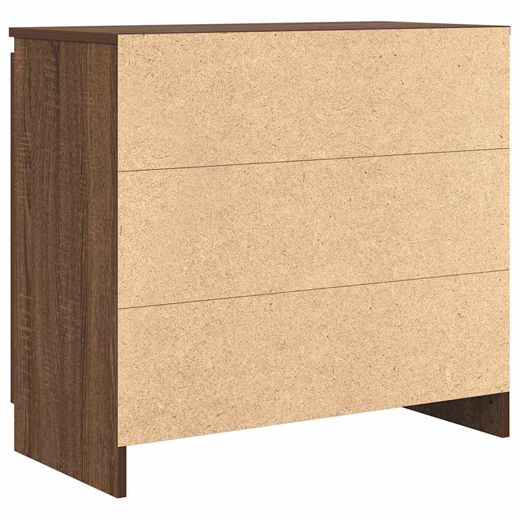 vidaXL Συρταριέρα με Συρτάρια καφέ δρυς 71x35x65 εκ. Επεξ. Ξύλο