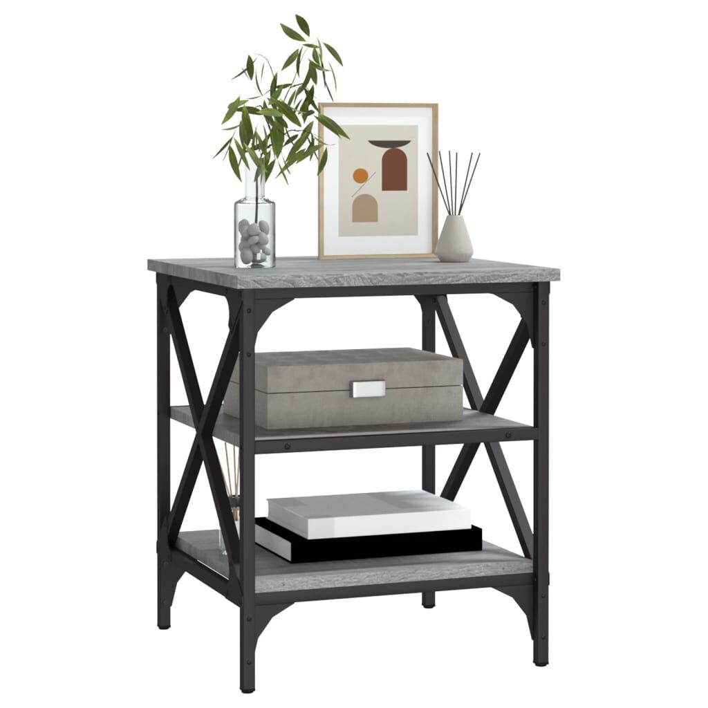 vidaXL Βοηθητικό Τραπέζι Γκρι Sonoma 40x42x50 εκ. Επεξεργασμένο Ξύλο