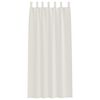 vidaXL Κουρτίνες με κουρτίνες 2 pcs Κρεμ 140x175cm Πολυεστέρας