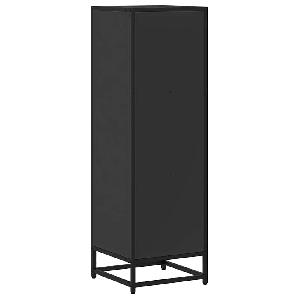 vidaXL Βιβλιοθήκη Μαύρο 33,5x33x107,5 εκ. από Επεξεργασμένο Ξύλο