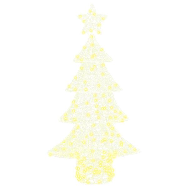 vidaXL Χριστουγεννιάτικο Δέντρο με 160 LED Θερμό λευκό 150 cm Ακρυλικό