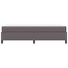 vidaXL Σκελετός κρεβατιού με στρώμα Γκρι 90 x 190 cm Τεχνητό δέρμα