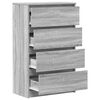 vidaXL Συρταριέρα Γκρι Sonoma 60x35x98,5 εκ. από Επεξεργασμένο Ξύλο