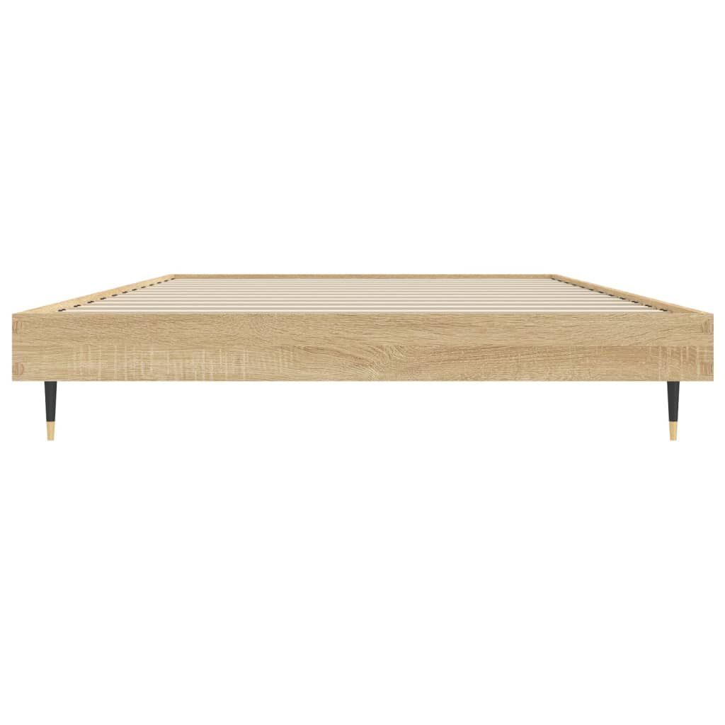 vidaXL Πλαίσιο Κρεβατιού Χωρ. Στρώμα Sonoma Δρυς 100x200εκ Επ. Ξύλο
