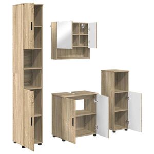 vidaXL &Sigma;&epsilon;&tau; &Epsilon;&pi;ί&pi;&lambda;&omega;&nu; &Mu;&pi;ά&nu;&iota;&omicron;&upsilon; 4 &tau;&mu;&chi;. &Delta;&rho;ύ&sigmaf; Sonoma 61 x 35 x 64 &epsilon;&kappa;.