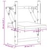 vidaXL Ράφια Τοίχου με Μπάρα 2 τεμ. Sonoma Δρυς 20 x 25 x 30 εκ.