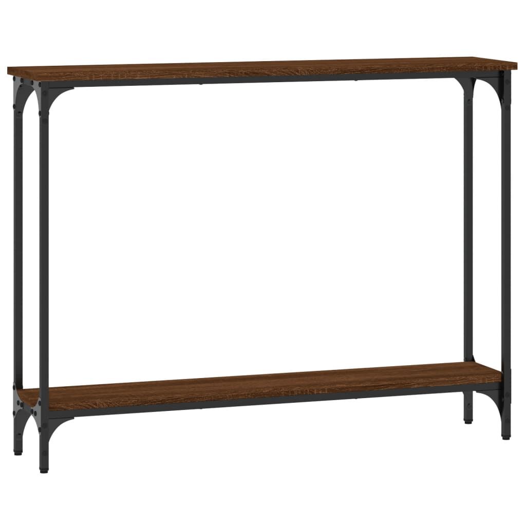 vidaXL Τραπέζι Κονσόλα Καφέ Δρυς 100x22,5x75 εκ. Επεξεργασμένο Ξύλο