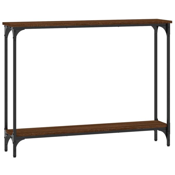 vidaXL Τραπέζι Κονσόλα Καφέ Δρυς 100x22,5x75 εκ. Επεξεργασμένο Ξύλο