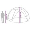 vidaXL Σκηνή Camping με στέγη Γκρι και πορτοκαλί 475 x 475 x 235 εκ.